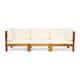 Option teak + beige cushion