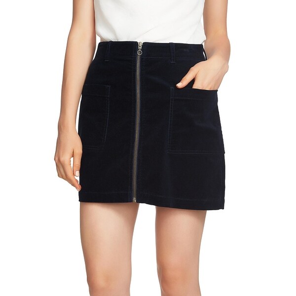 mini skirt zip front