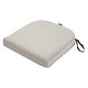 preview thumbnail 5 of 6, Montlake FadeSafe Contoured Patio Dining Seat Cushion-18"Lx18"Wx2"H Heather Grey