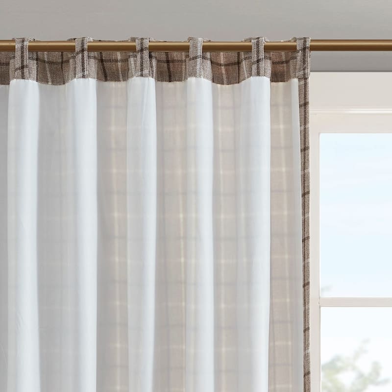 Rod Pocket and Back Tab Curtain Panel