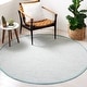 preview thumbnail 60 of 94, SAFAVIEH Handmade Flatweave Montauk Adrian Casual Cotton Rug 6' Round - Light Green/Ivory - Round