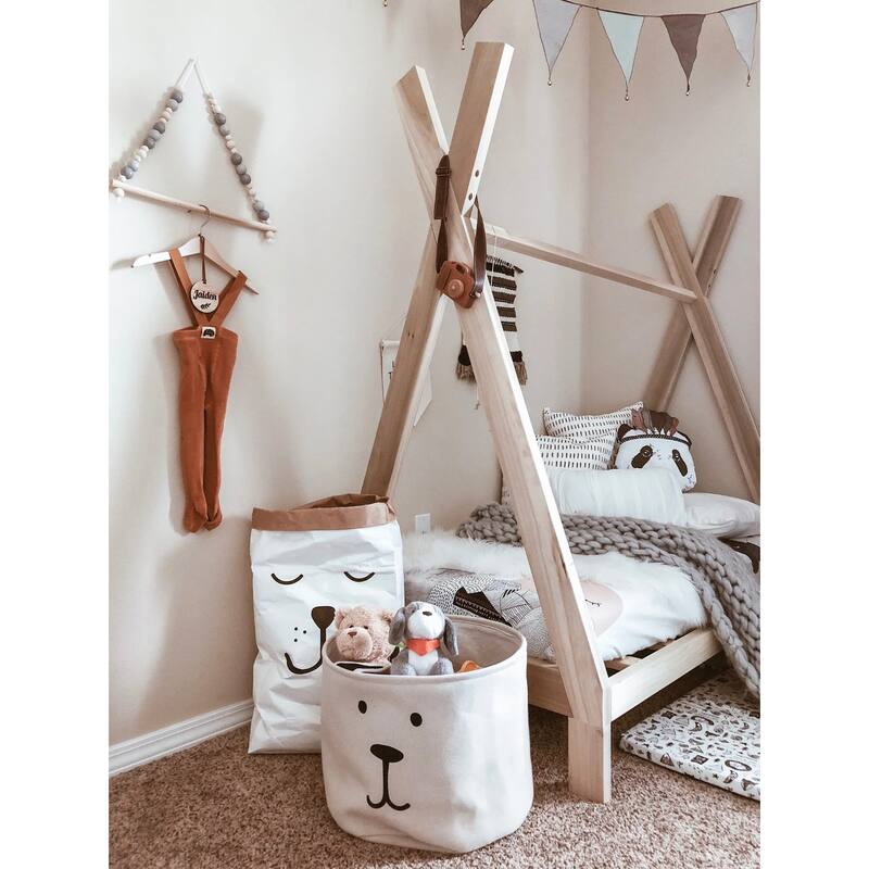 American Furniture Classics Model TWIN TEEPEE Twin Size Teepee Bed with Raised Base