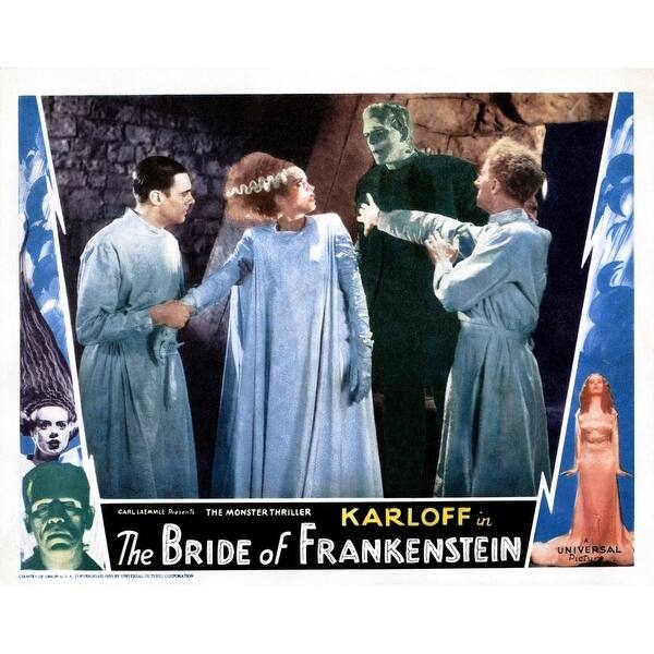 Bride Of Frankenstein From Left Colin Clive Elsa Lanchester Boris ...