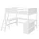preview thumbnail 4 of 55, Multifunctional Full Size Wooden Loft Bed with Shelves & Desk