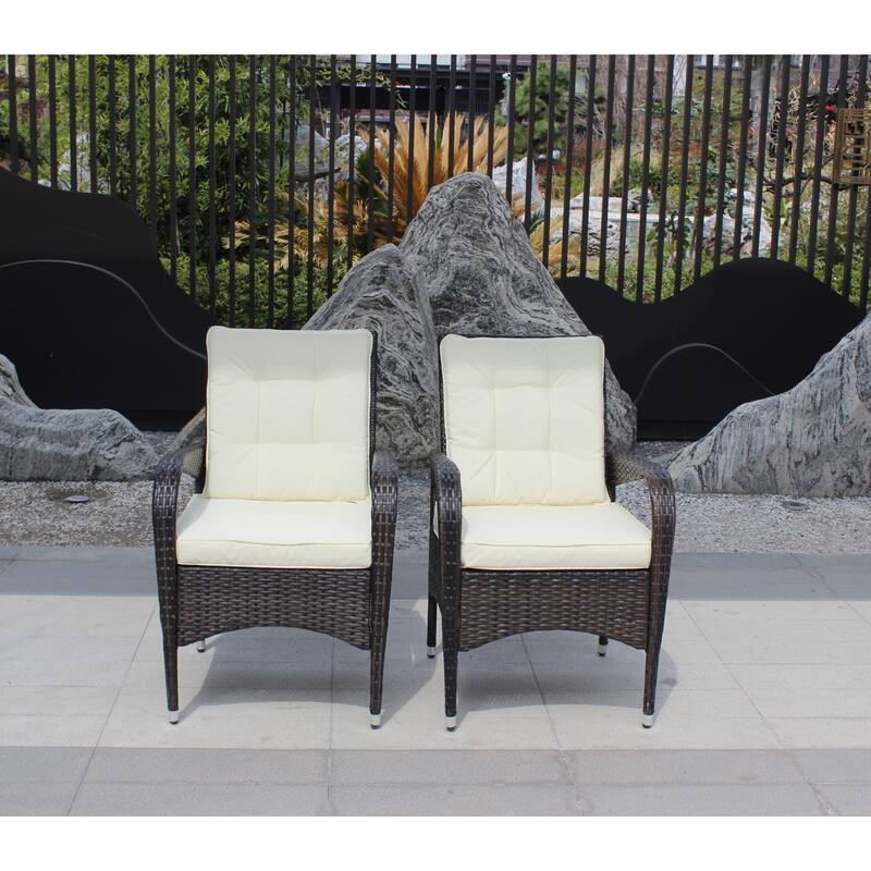 Parson Accent Wicker Chairs