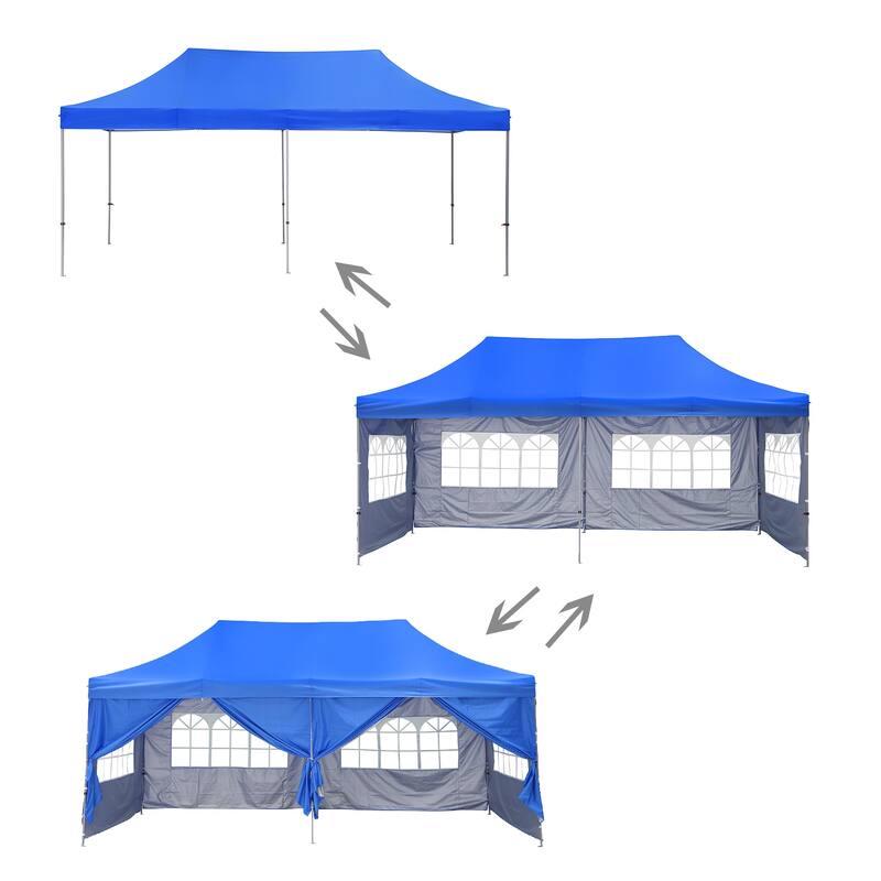 Zenova Heavy-duty 10' x 20' Pop up Canopy Gazebo Tent