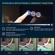 preview thumbnail 6 of 19, KIOTEE Frameless LED Frontlit & RGB Backlit Anti-Fog Tempered Glass Bathroom Vanity Mirror with ETL and 3-Year Warranty
