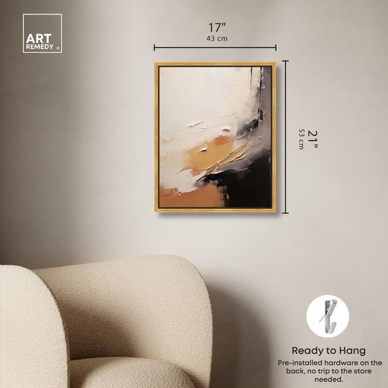 Baked Clay I Canvas by Art Remedy