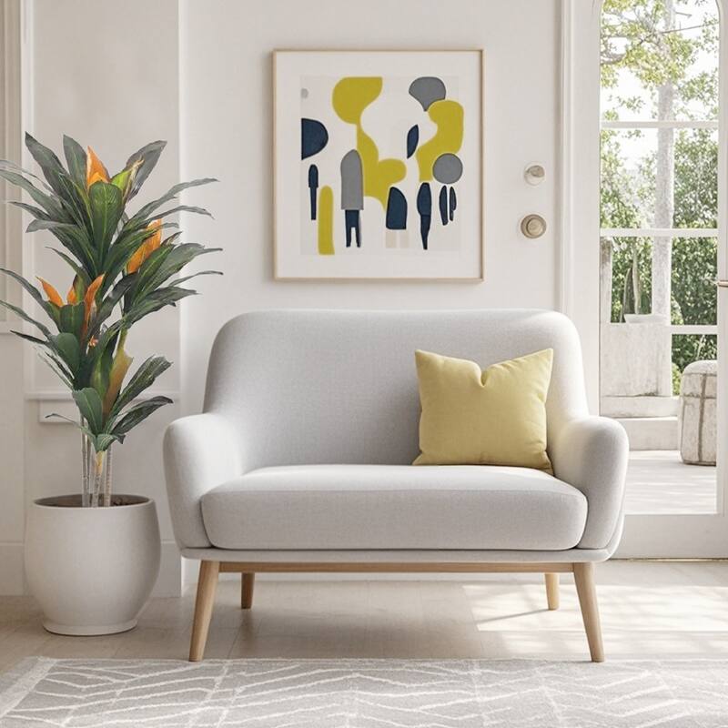 3.4FT 4.8FT Dracaena Artificial Plants With Planter For Home
