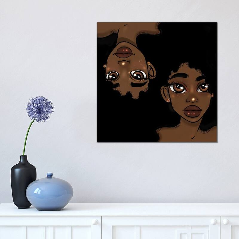 iCanvas "Yin & Yang" by Bri Pippens Canvas Print - 18x18x1.5