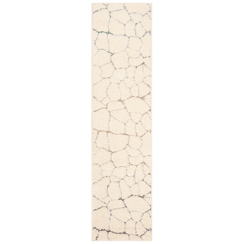 SAFAVIEH Santorini Shag Juana Abstract 1.2-inch Thick Rug