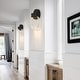 preview thumbnail 3 of 18, Modern Crystal Wall Sconce Bathroom Vanity Hallway Light Fixtures Black