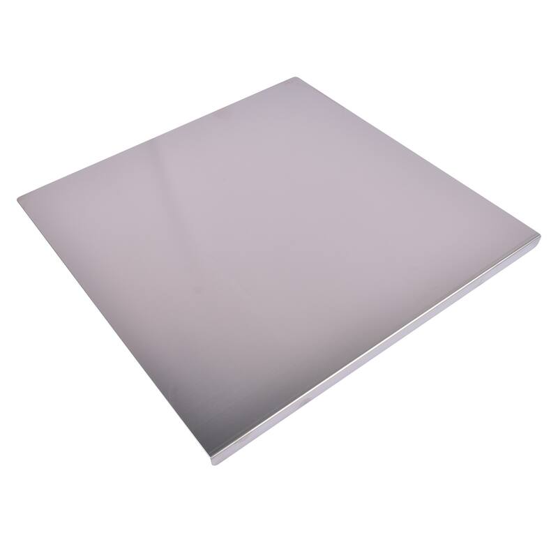 Heavy Duty Multi-Purpose Stainless Steel Cutting Board with Non-Slip L-Edge for Vegetables and Dough
