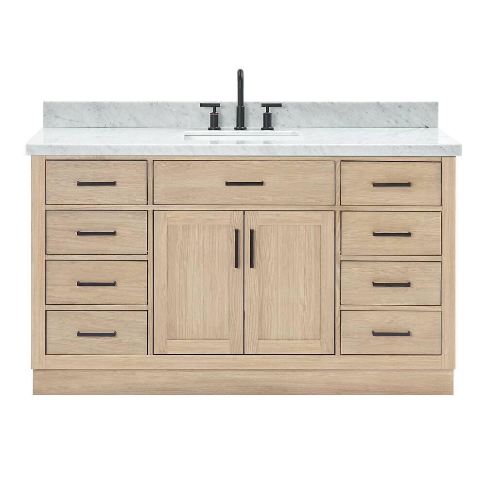 Ariel T061SCWRVO Hepburn 61" Free Standing Single Basin Vanity Set