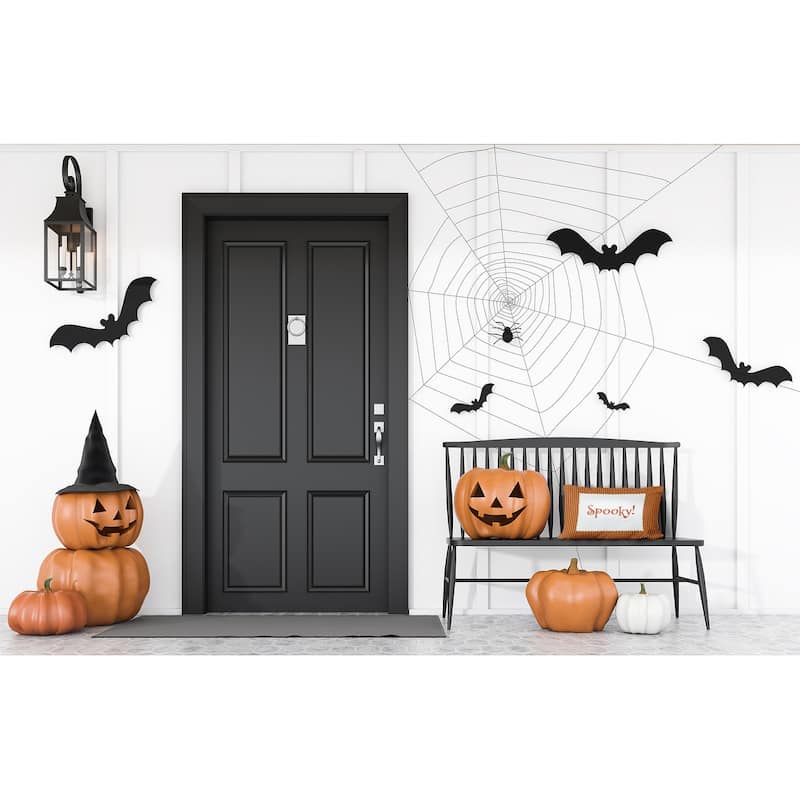 Halloween Spooky Ticking Indoor/Outdoor Throw Pillow