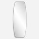 preview thumbnail 1 of 4, Uttermost Caspian Curved Black Dressing Mirror - 71.875'' H X 27.75'' W X 2'' D