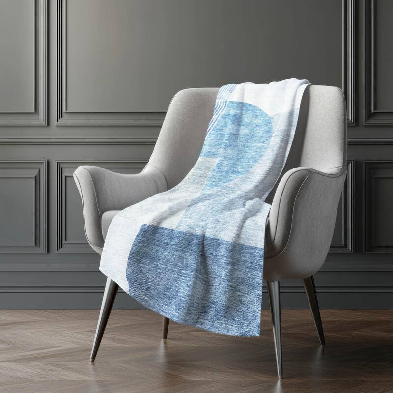 Premium Machine Washable Floral Sherpa Throw Blanket