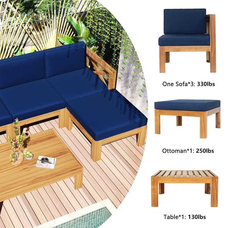 5-Piece Sectional Sofa Seating Group Set