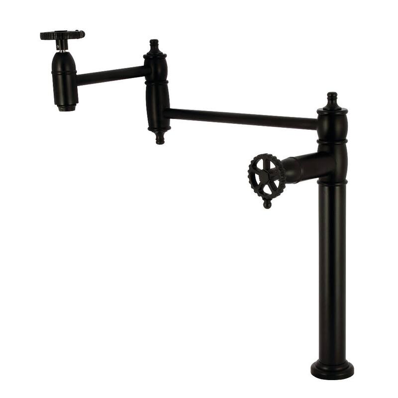Kingston Brass KS370.CG Fuller 3 GPM Single Hole Pot Filler - Matte Black