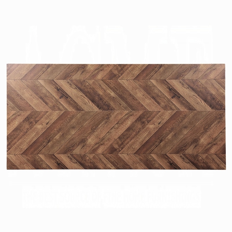 Elsie Counter Height Dining Table, Brown Wood, Rectangular 71 Inch Top