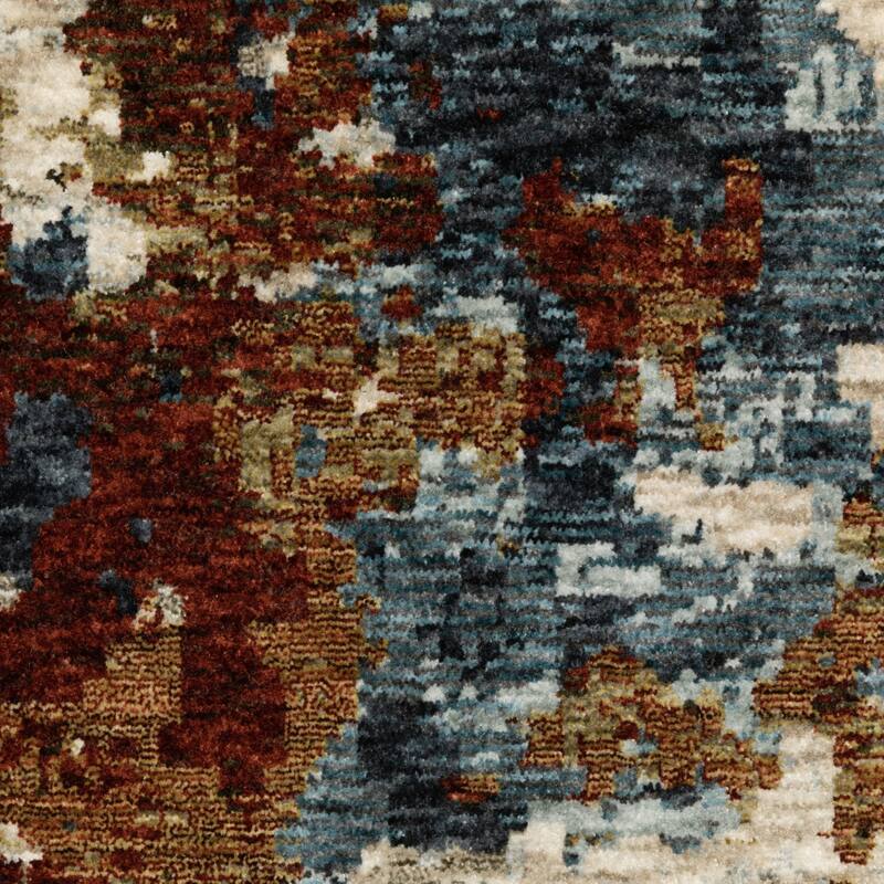 HomeRoots Abstract Modern Runner Area Rug