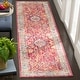 preview thumbnail 4 of 23, SAFAVIEH Bristol Hetty Vintage Boho Oriental Polyester Rug 2'3" x 8' Runner - Rose/Light Grey