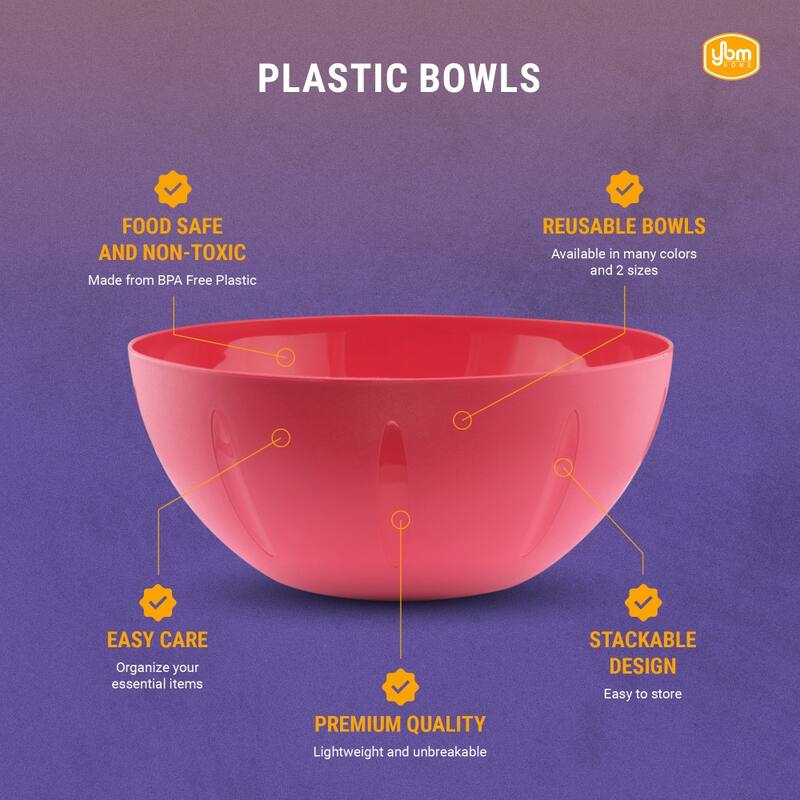 Serving Bowl for Fruits, Cereal or Salads, 8-10-Inch, 1282-6