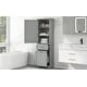 preview thumbnail 16 of 23, Freestanding Tall Bathroom Storage Cabinet, with 2 Different Size Drawers and Adjustable Shelf, Painted Finish