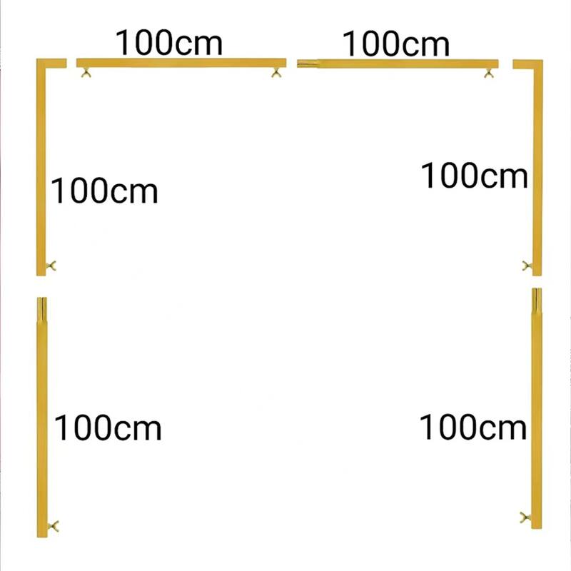 8FT x 8FT Metal Arch Backdrop Stand, Square Metal Arch-for Ballon Flowers, Wedding Arch Stand, for Anniversary Ceremony,