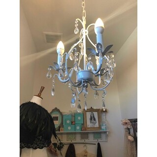 Gallery Versailles 3-light White Crystal Mini Chandelier
