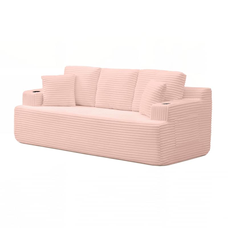86.2''Boneless Sofa Couch with 2 Pillows Extra