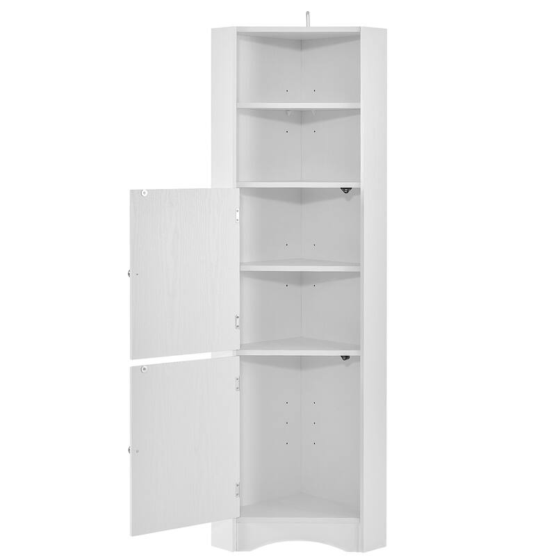 Tall Bathroom Corner Freestanding Storage with 2Door Bed Bath & Beyond