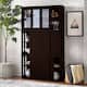 Porch & Den Jefferson Sliding Glass Door Stackable China Cabinet