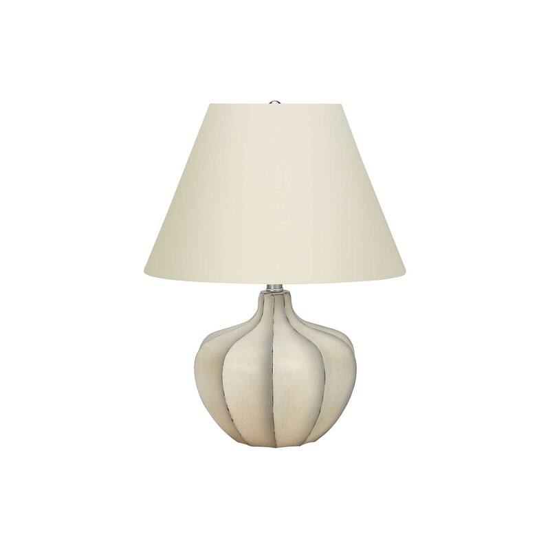 Lighting, 21"h, Table Lamp, Cream Resin, Ivory / Cream Shade, Transitional
