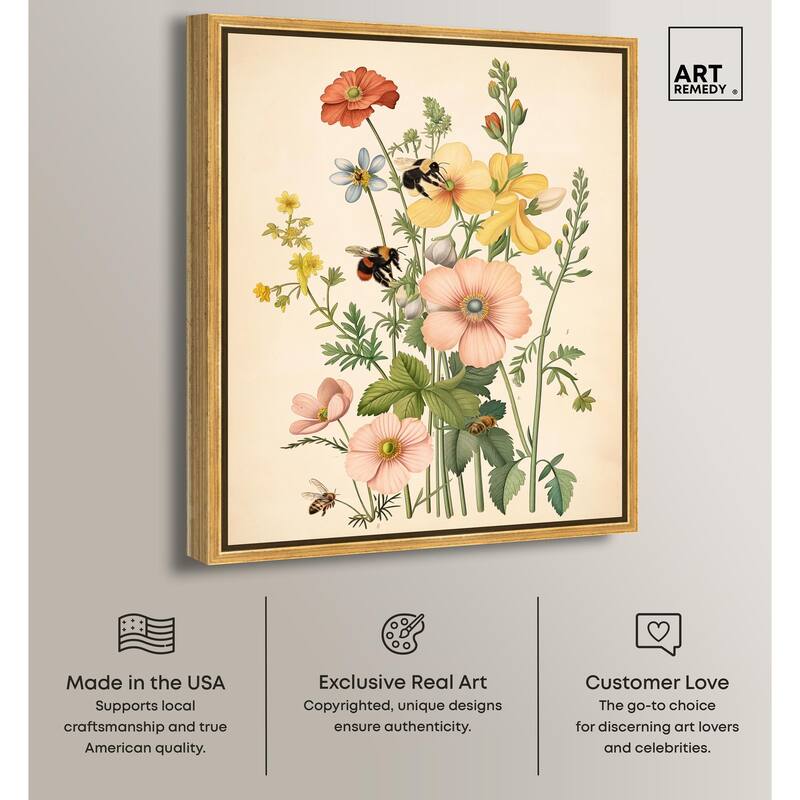 Pollinator Portrait I Canvas by Art Remedy