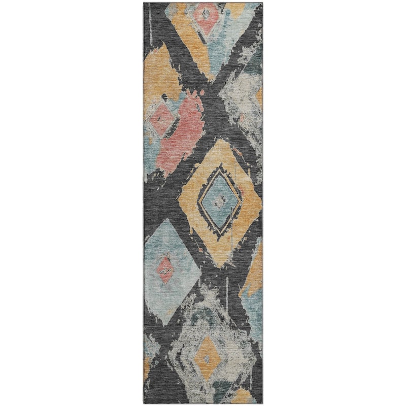 Premium Washable Super Soft Modern Diamonds Mayfield Rug