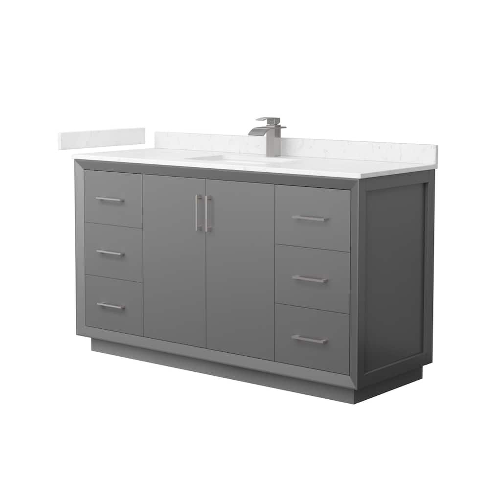 Wyndham Collection WCF414160S-VCA-UNSMXX Strada 60" Free Standing