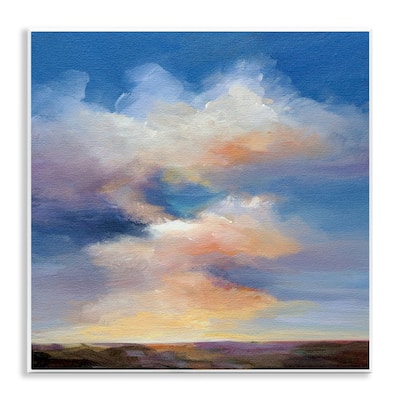 Stupell Luminous Sunset Clouds Wall Plaque Art Design By Karen Hale