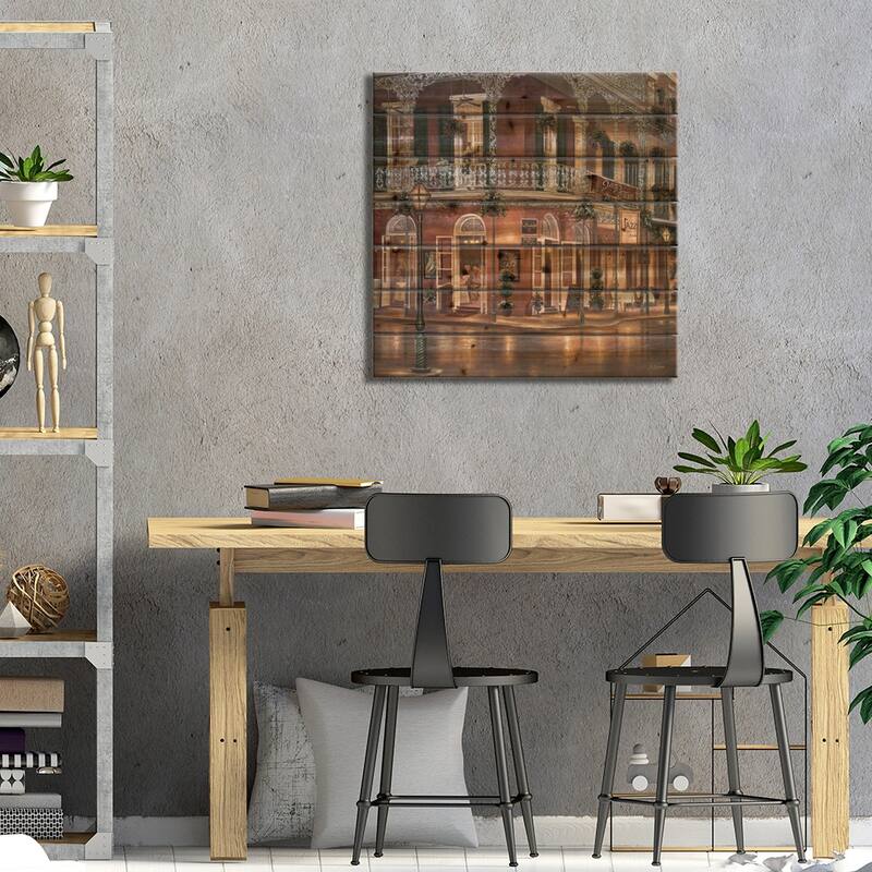 Jazz du Jour Print On Wood by Betsy Brown - Multi-Color