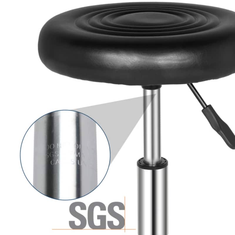 Round Stool with Lines Rotation Bar Stool - 13 x 13 x 24