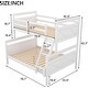 preview thumbnail 20 of 18, Twin Over Full Bunk Bed with ladder & Safety Guardrail, Can be Separated 2 Beds