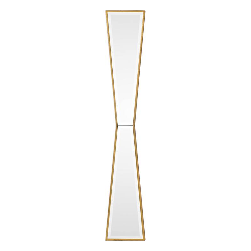 Uttermost Corbata 10" Wide Bow Tie Geometric Accent Wall Mirror - Antiqued Gold Leaf