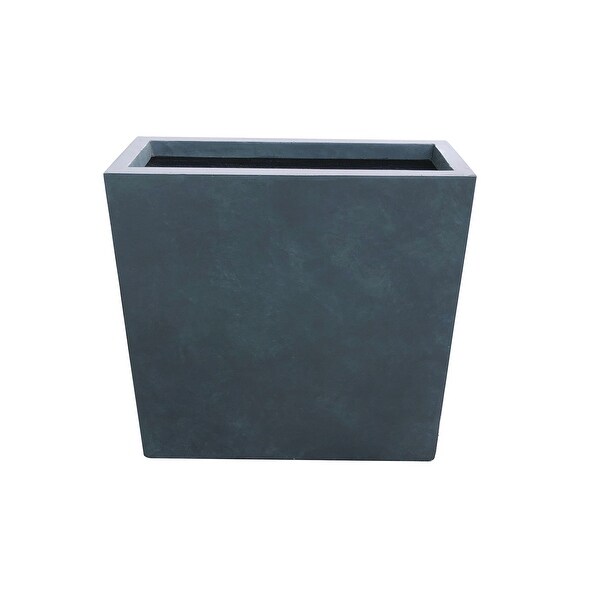 Kante Lightweight Concrete Modern Long & High Rectangle Planter, 26.8 Inch Tall, Charcoal. Opens flyout.