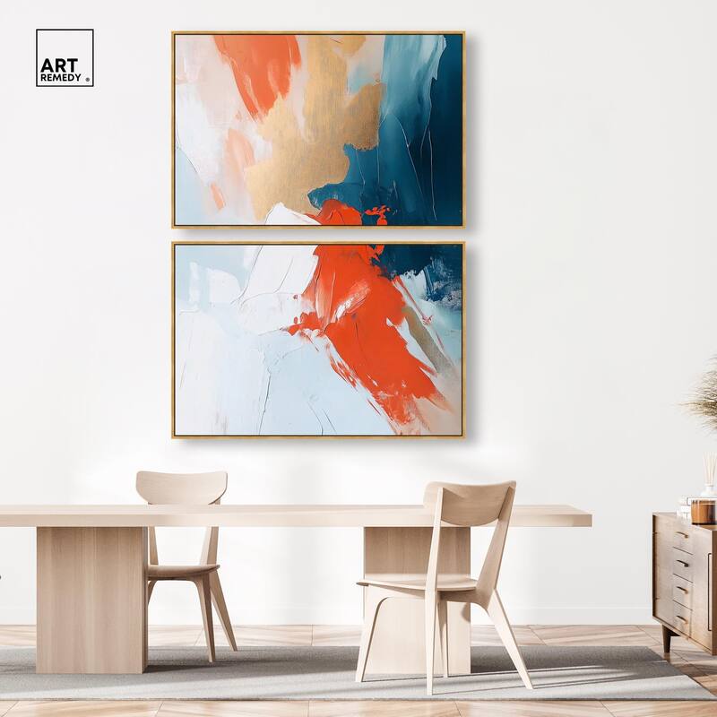 Bold and Bright I Canvas Set of 2 by Art Remedy
