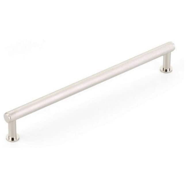 Schaub and Company Pub House 8" Center to Center Diamond Knurled Bar - Polished Nickel