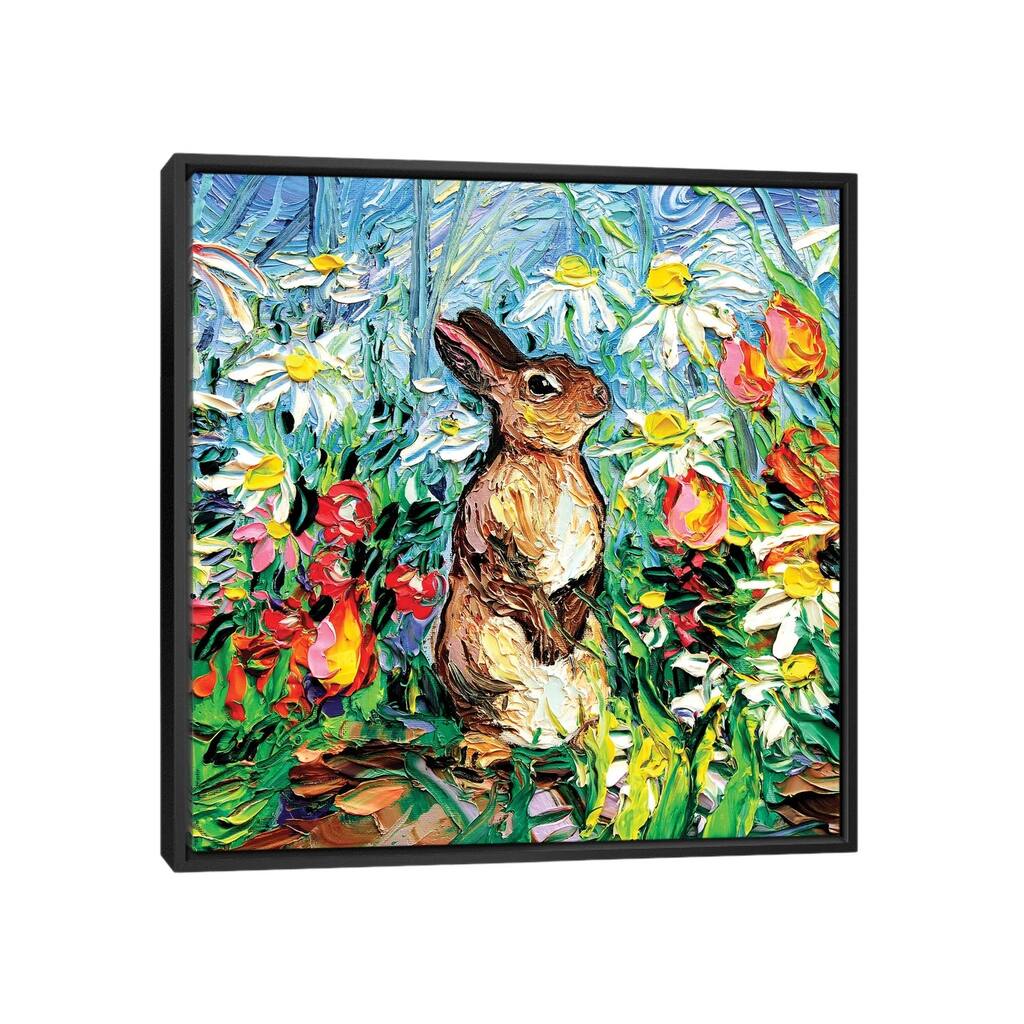 iCanvas "Cottontail" by Aja Trier Framed Canvas Print