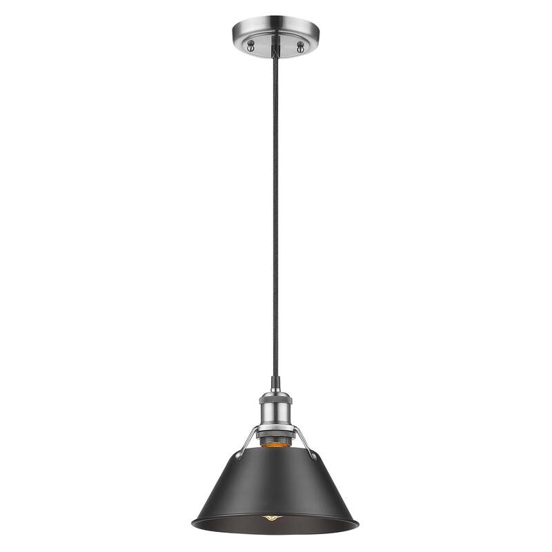 Golden Lighting Orwell Single Light 7-1/2" Wide Mini Pendant in Pewter