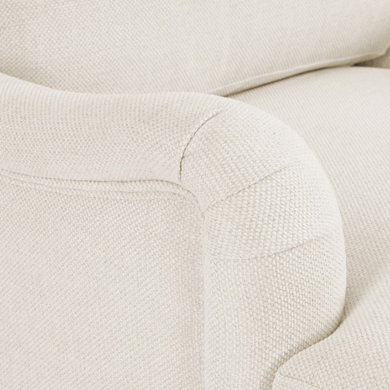LUE BONA Swivel Fabric Single Sofa with a Removable Storage Ottoman, Living Room Accent Chair Set with Ottoman