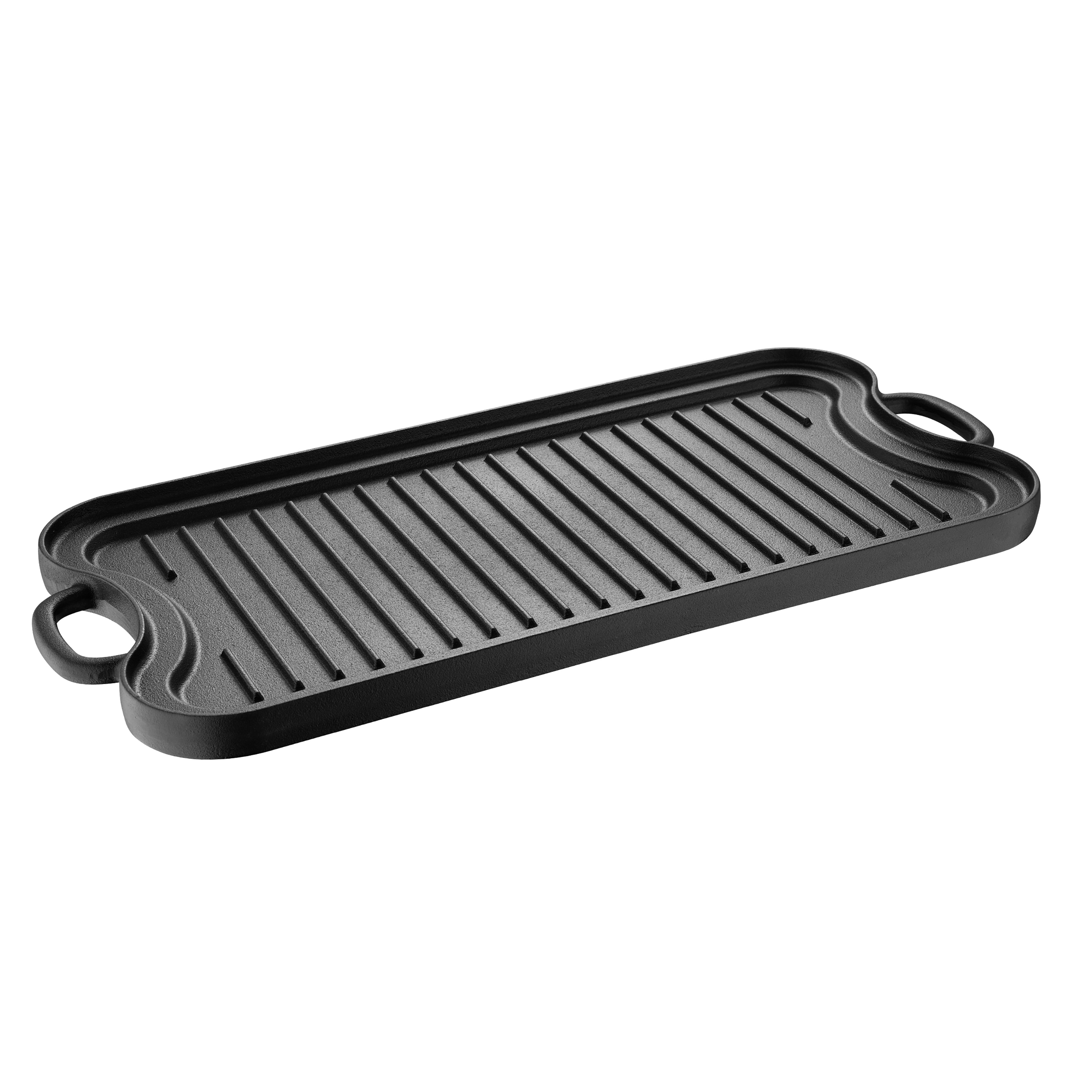 16 Pre Seasoned Cast Iron Reversible Grill Griddle Camping Home Cooking  Kitchen