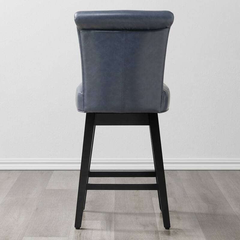 Spruce & Spring Noah Modern Upholstered Counter Height Swivel Barstool Single